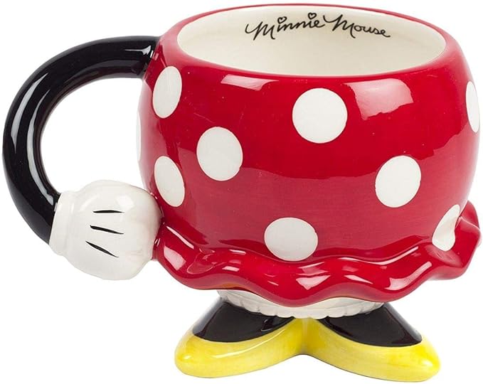 Disney Minnie Mouse Molded Mug Red in Box