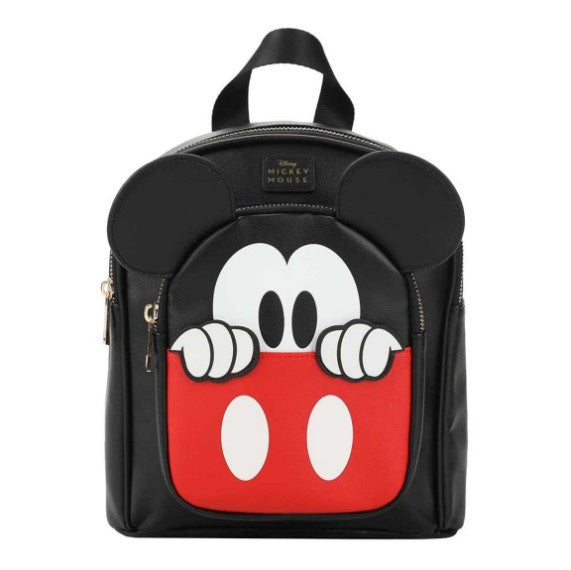 Mickey Mouse Mini Backpack w/ Screen Printing & 3D Applique