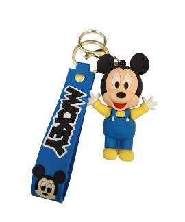 Mickey Mouse Blue Pvc Keychain