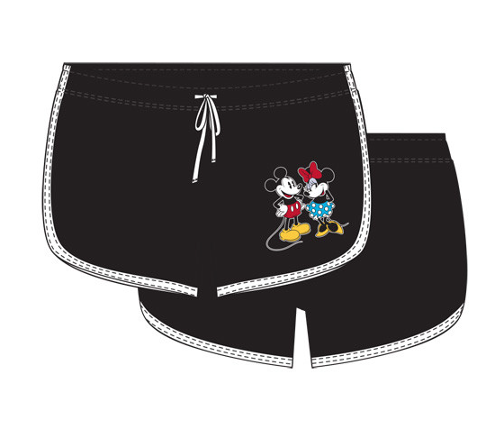 Mickey & Minnie Junior Dolphin Short Black