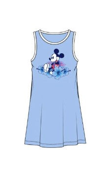 Disney Junior Mickey Mouse Blue Tile Tank Dress