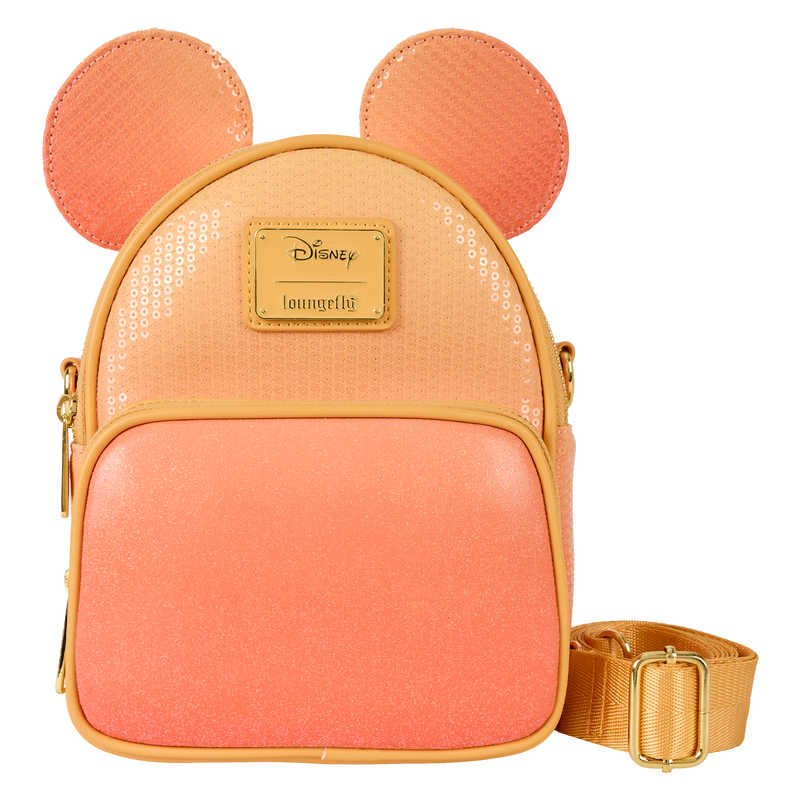 Mickey Mouse Glitter Sequin Convertible Mini Backpack & Crossbody Bag