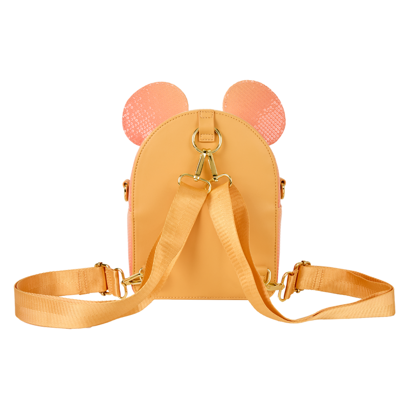 Mickey Mouse Glitter Sequin Convertible Mini Backpack & Crossbody Bag