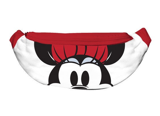 Disney Minnie Mouse Peeking Belly Bag White