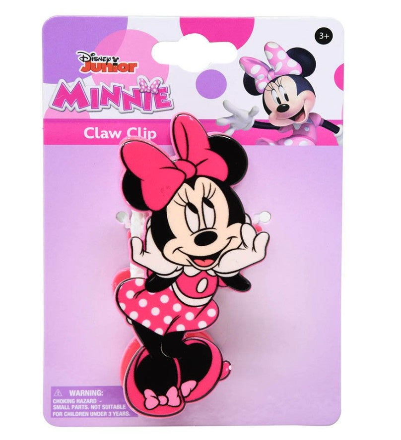 Minnie Character Shaped Hair Claw Clip on Card