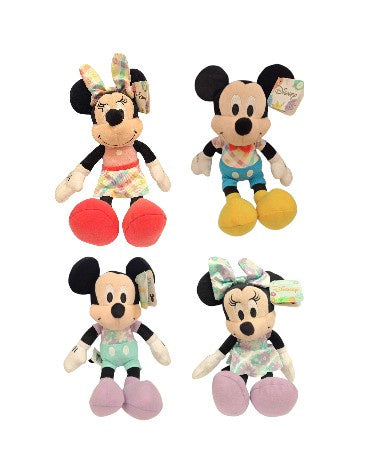 Mickey & Minnie 8" Plush Assrt, 1pc