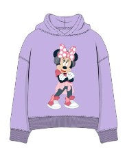 Minnie Mouse Music Youth Oversized Hoodie Spring Lilac