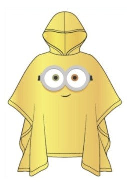 Youth Minion Rain Poncho, Yellow