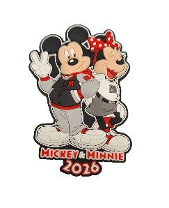 2026 Mickey & Minnie Collegiate PVC Magnet