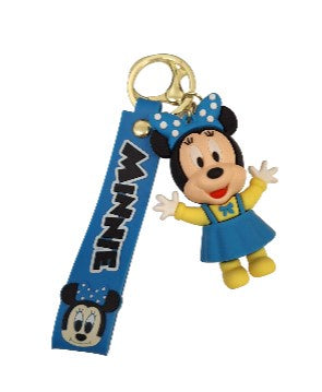 Minnie Mouse Blue Pvc Keychain