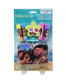 Moana 4pk Lip Balm with Tin on Card