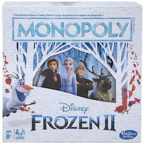 Monopoly Game: Disney Frozen 2 Edition Board Game for Kids Ages 8 and Up