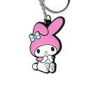 My Melody Lasercut Rubber Bag Clip Keychain