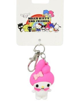 My Melody 3D Molded Rubber Charm with Clip