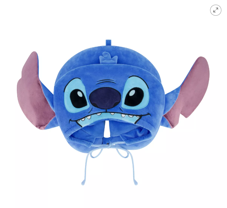 Disney Stitch Travel Neck Pillow Hoodie Blue