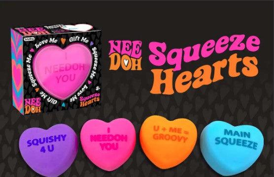 NeeDoh Squeeze Hearts Stress One per Order Random Color
