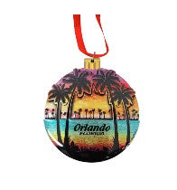 Orlando Fl Palm Set Foil 2Layer 3"Ornament