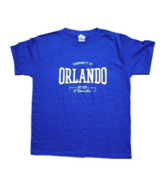 Youth Orlando Property Blue T-shirt $3.99 or 3 for $10