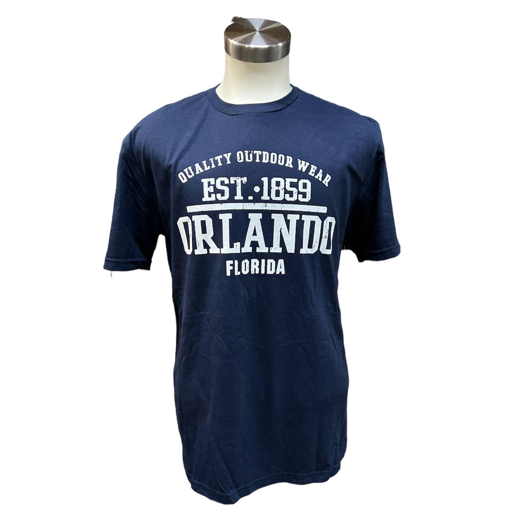 Orlando FL Quality Outdoor Wear Est. 1859 Navy T-Shirt