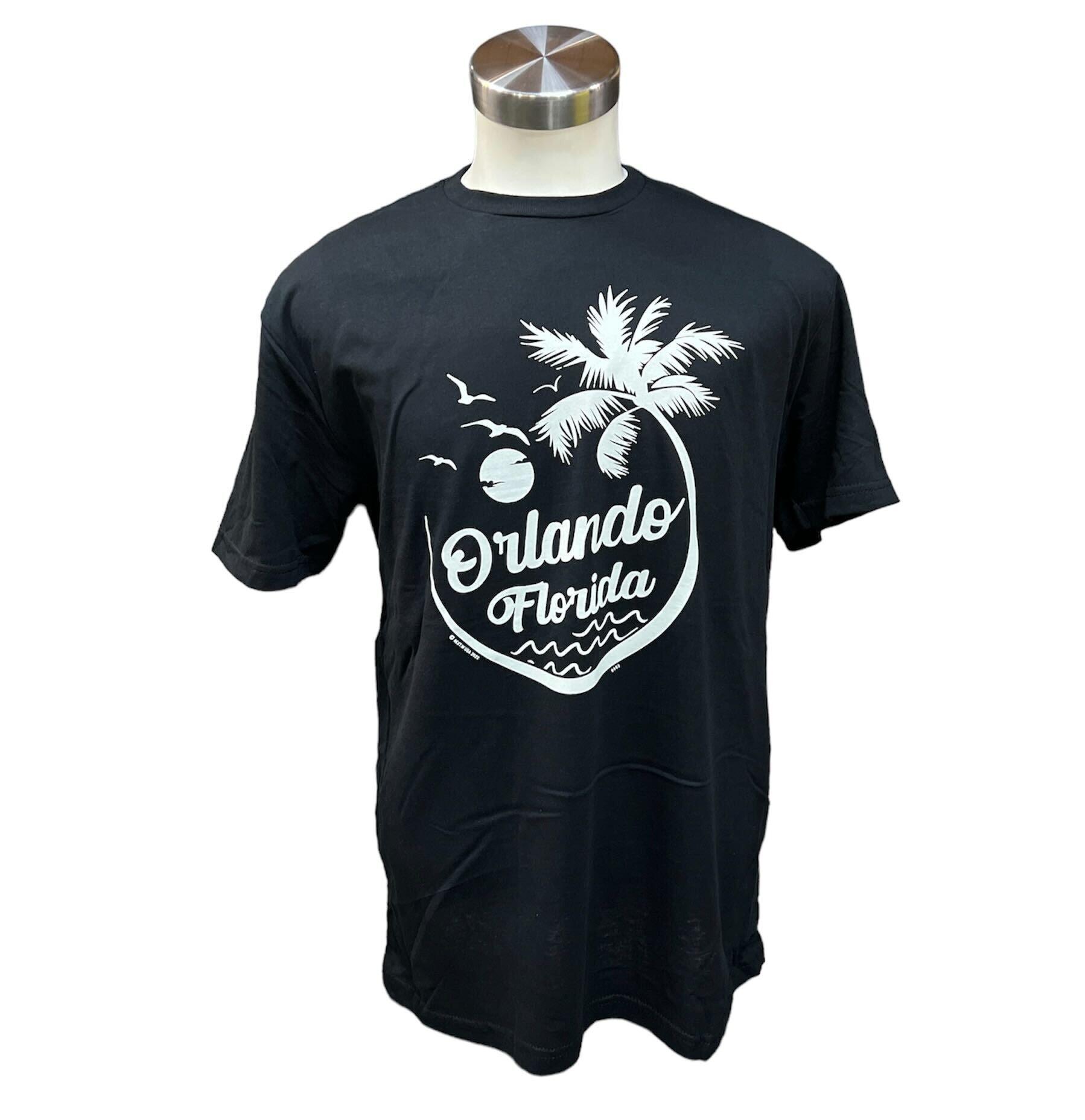 Orlando Florida Palm Tree Beach B&W T-Shirt