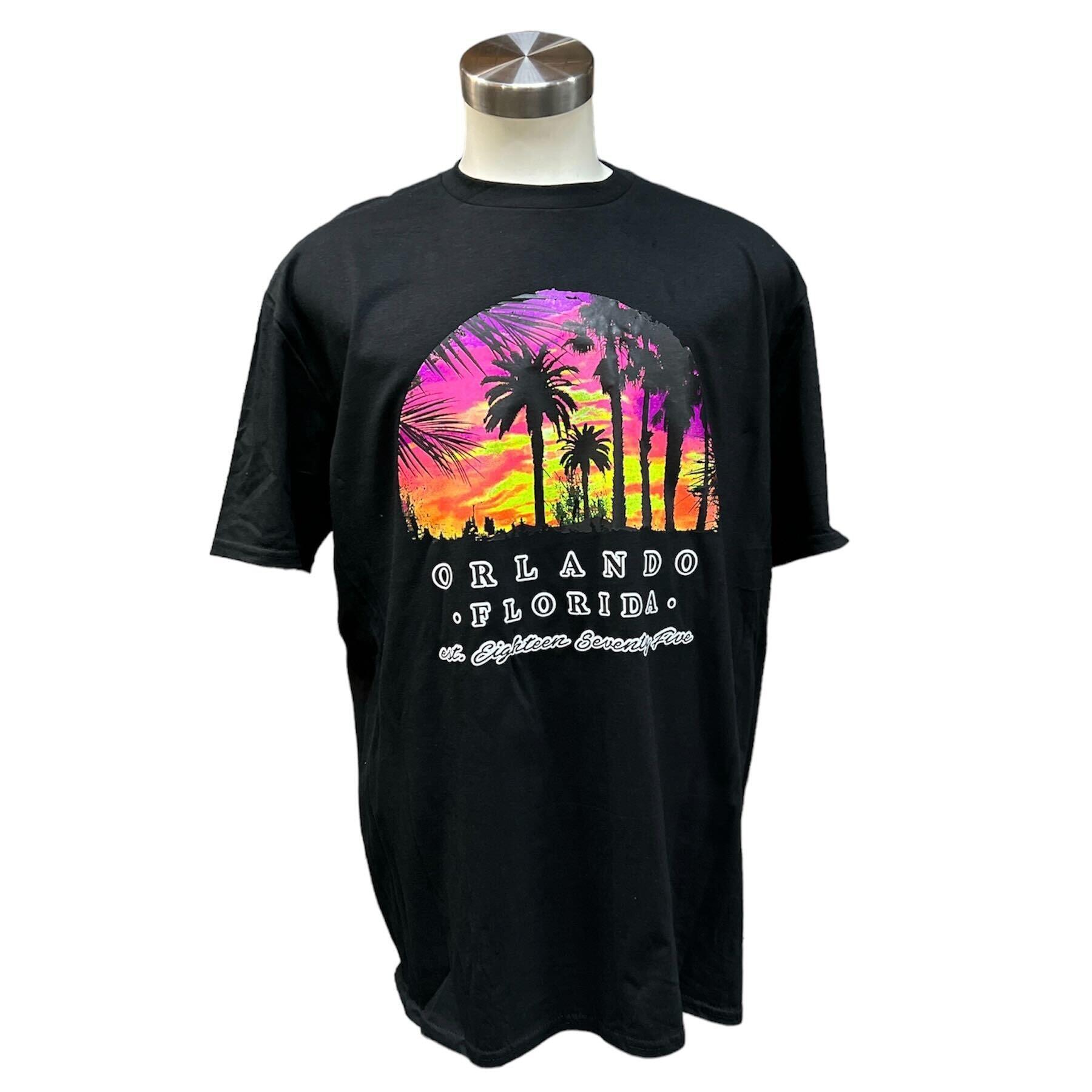 Orlando Florida Palm Trees Sunset Est. 1875 T-Shirt