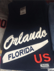 Orlando Florida Usa Nike Navy T-SHIRT