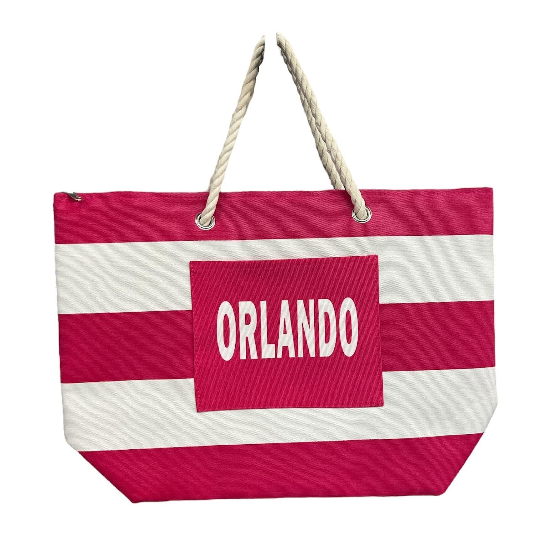 Orlando Striped Rope Beach Bag