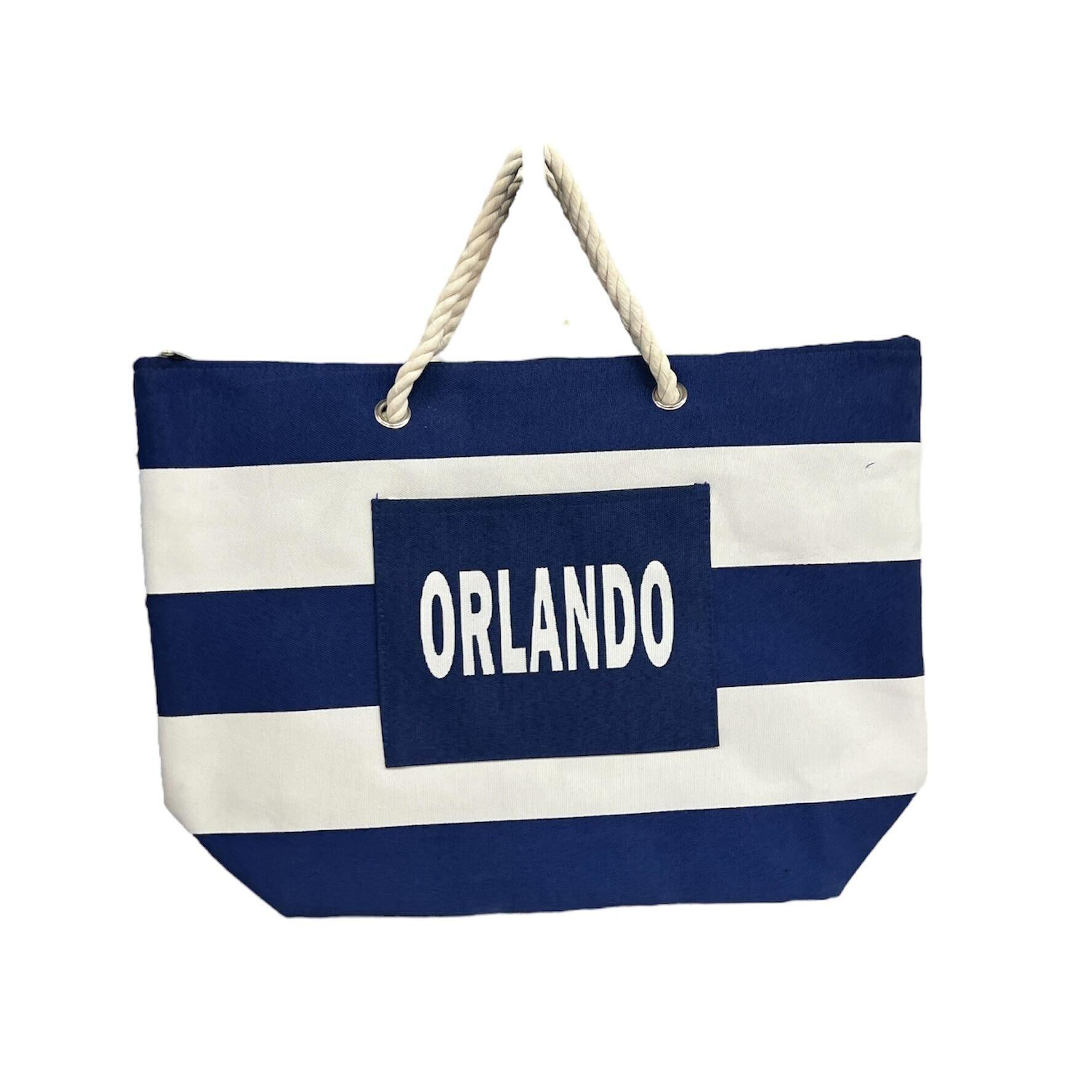 Orlando Striped Rope Beach Bag