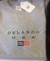 Orlando USA flag grey T-SHIRT