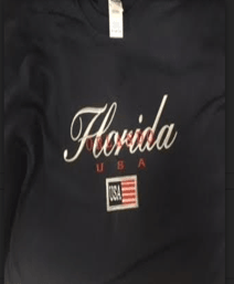 Orlando USA flag Navy T-SHIRT