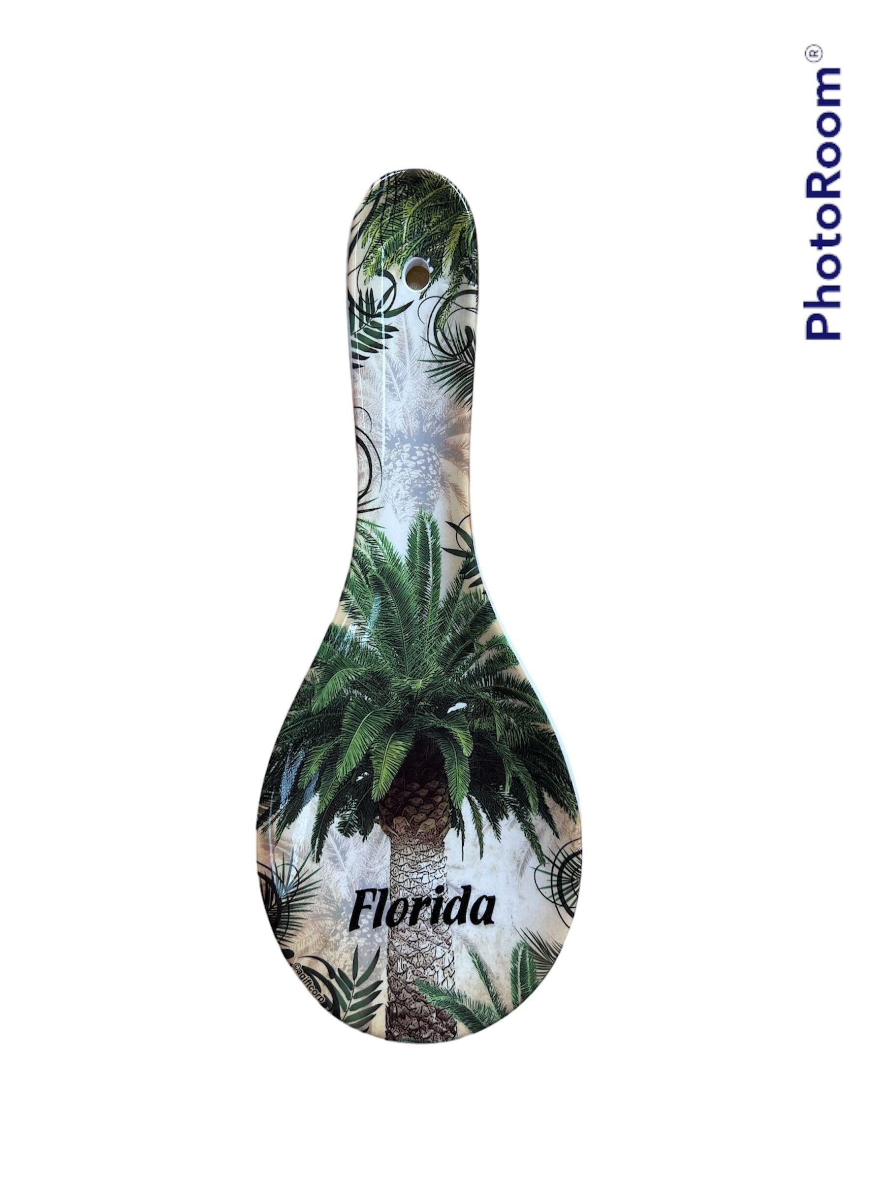 Palm Green 8.5" Ceramic Spoonrest