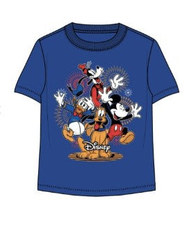 Mickey & Friends Party Like Toddler Ringer Royal Tee