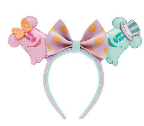 Pastel Ghost Mickey and Minnie Mouse Glow Ear Headband