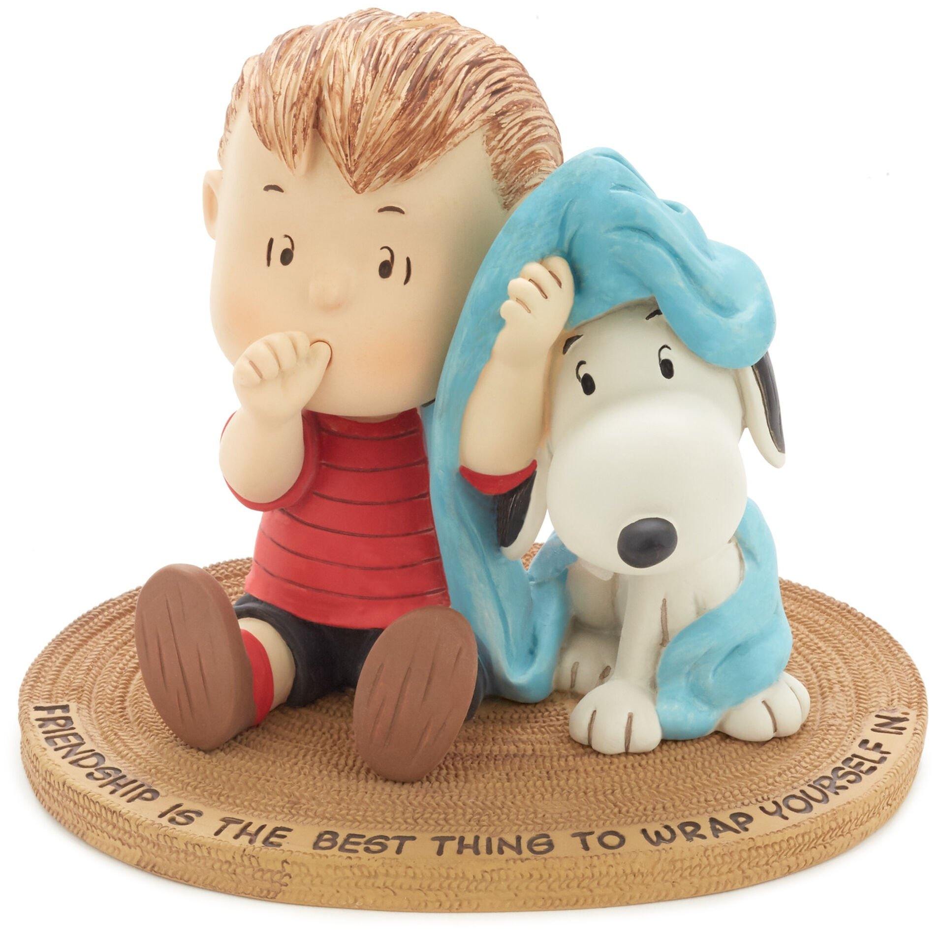 Peanuts® Linus and Snoopy Wrapped in Friendship Mini Figurine, 3.88"