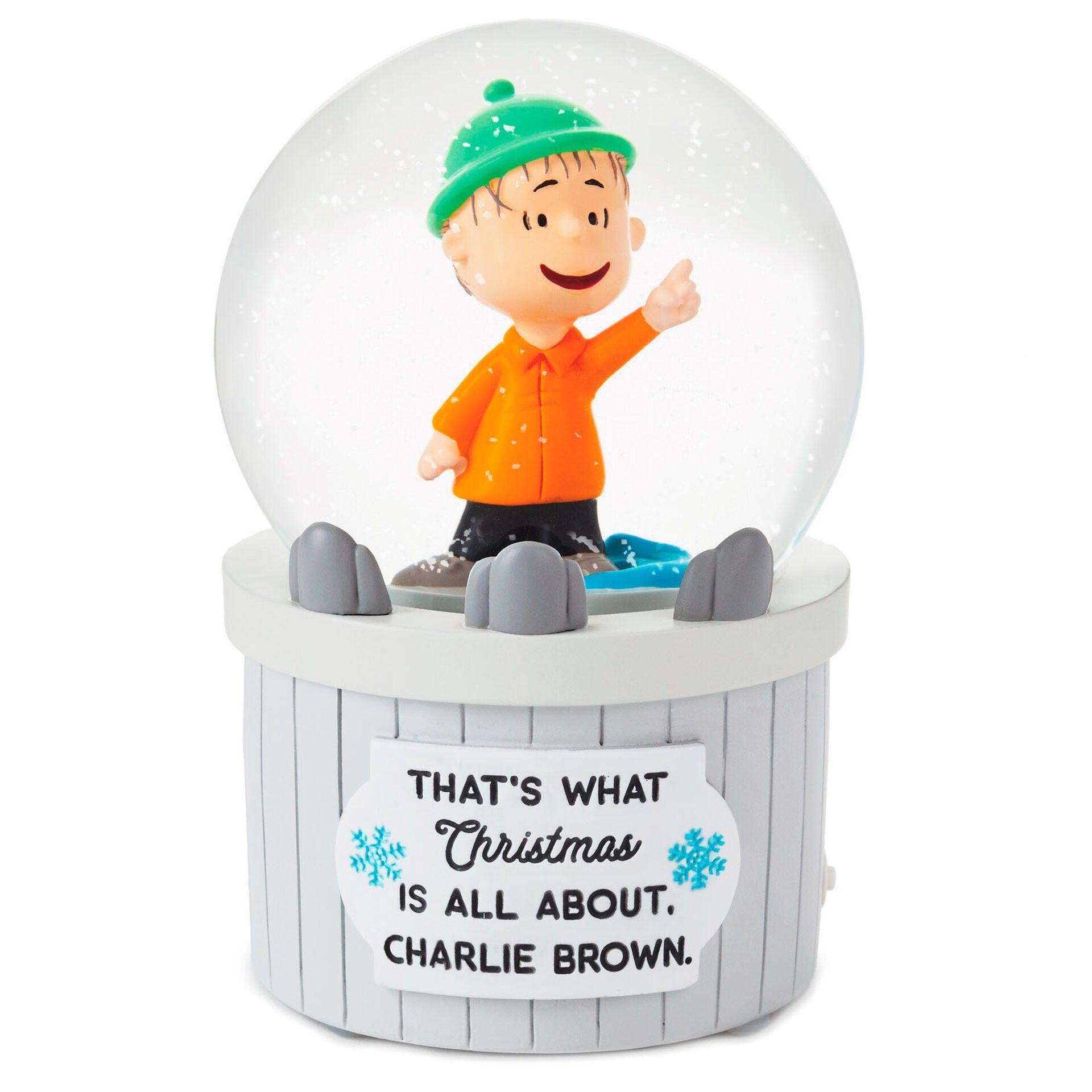 Peanuts® Linus Nativity Speech Snow Globe With Sound and Light