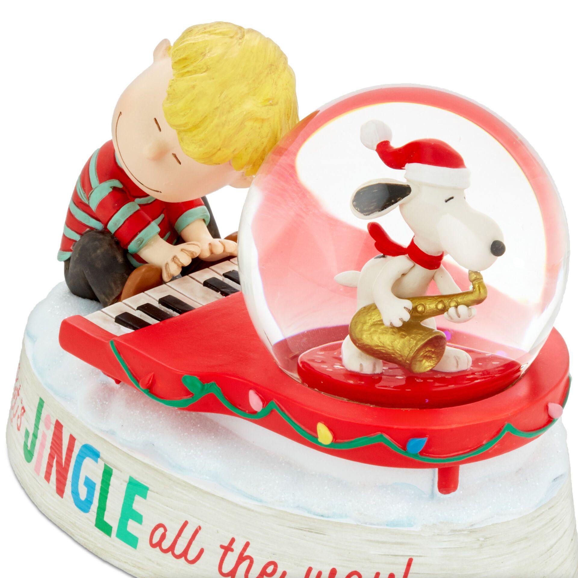 Peanuts® Snoopy And Schroeder Musical Snow Globe