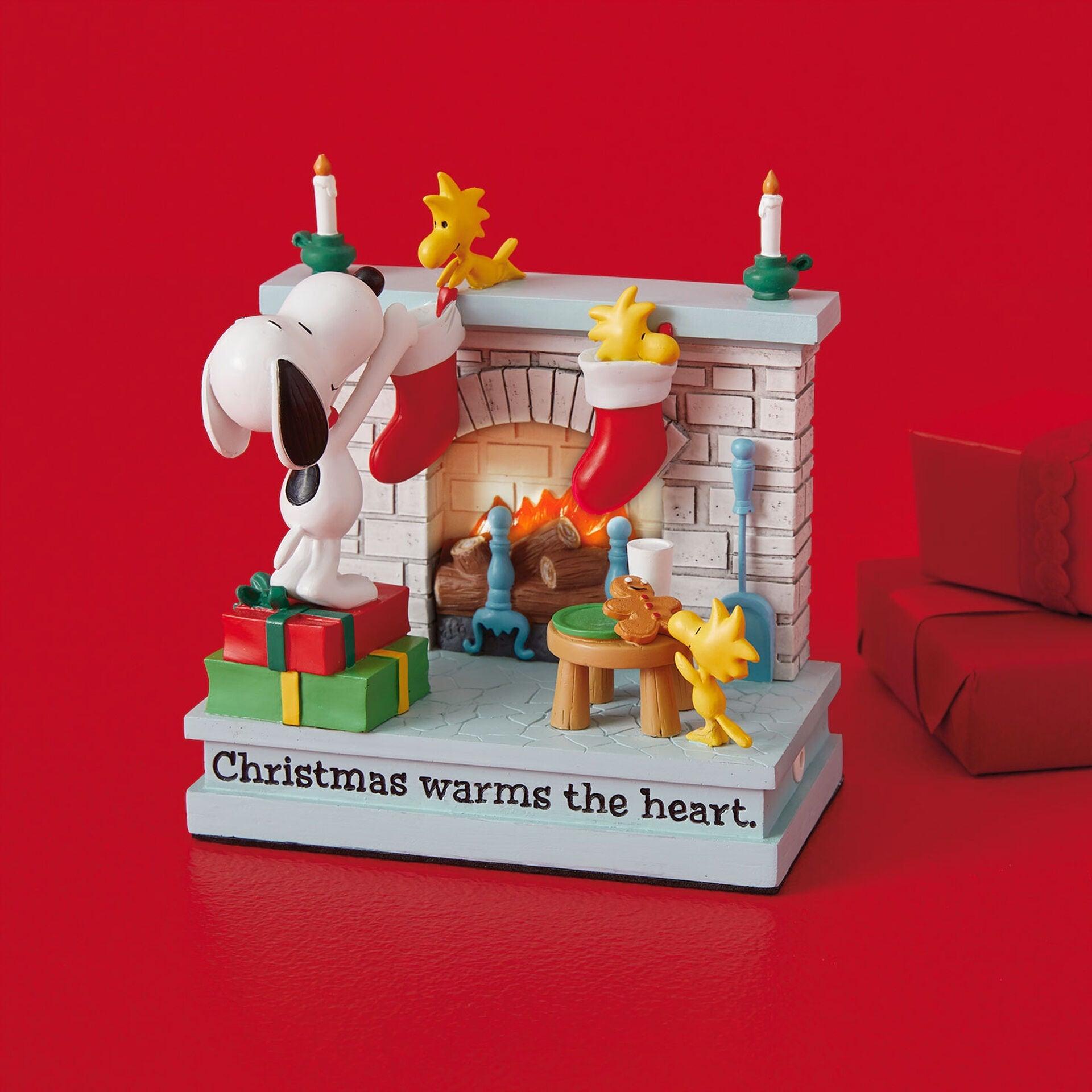 Peanuts® Snoopy and Woodstock Christmas Warms the Heart Figurine With Light, 5.25"