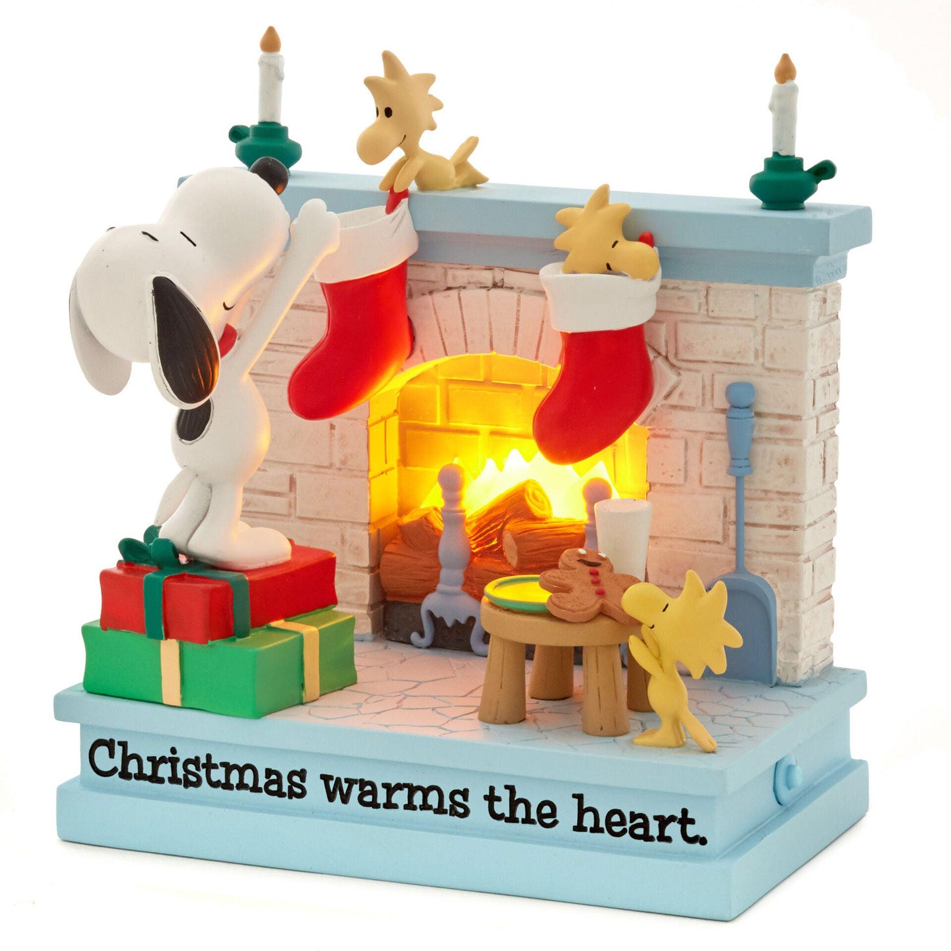 Peanuts® Snoopy and Woodstock Christmas Warms the Heart Figurine With Light, 5.25"