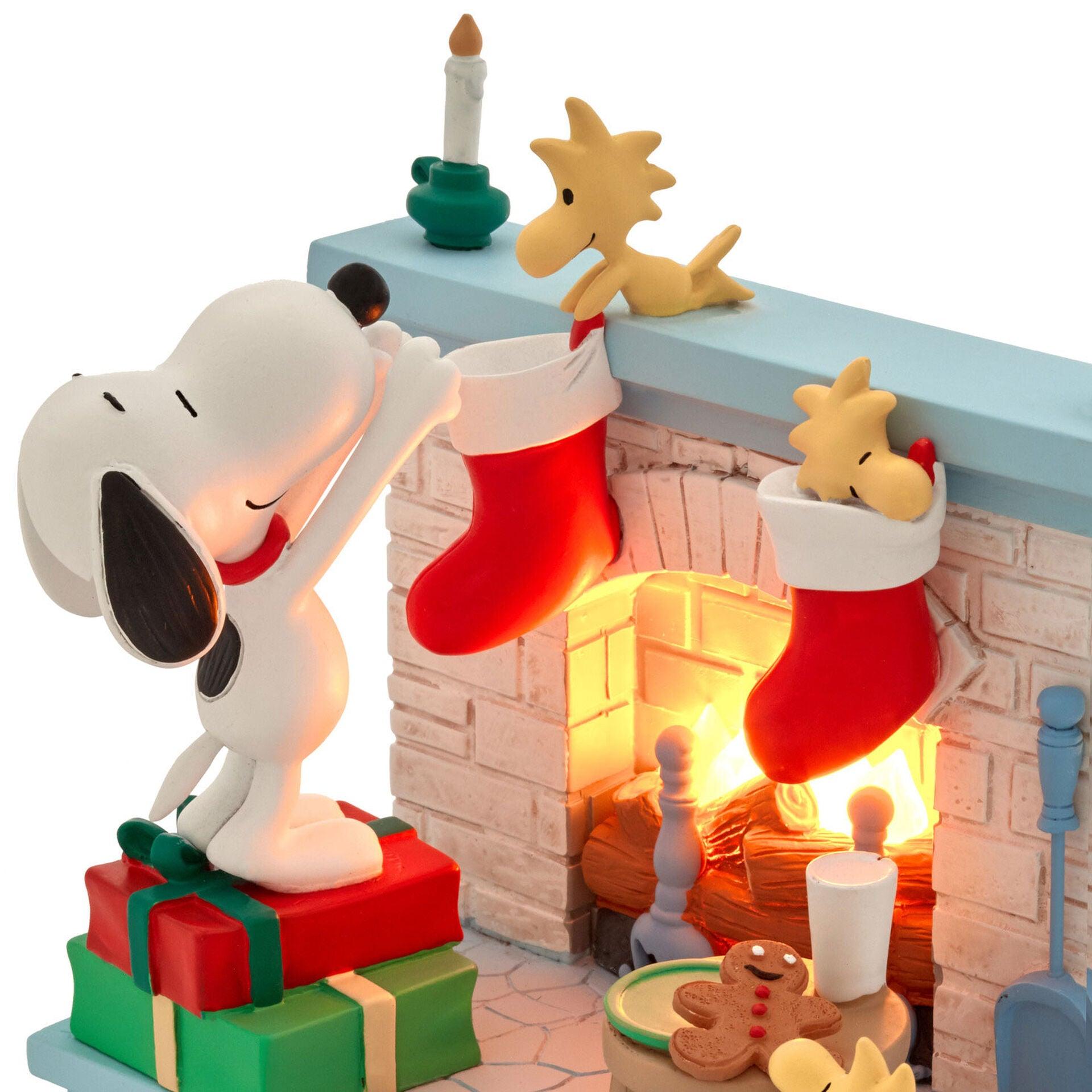 Peanuts® Snoopy and Woodstock Christmas Warms the Heart Figurine With Light, 5.25"
