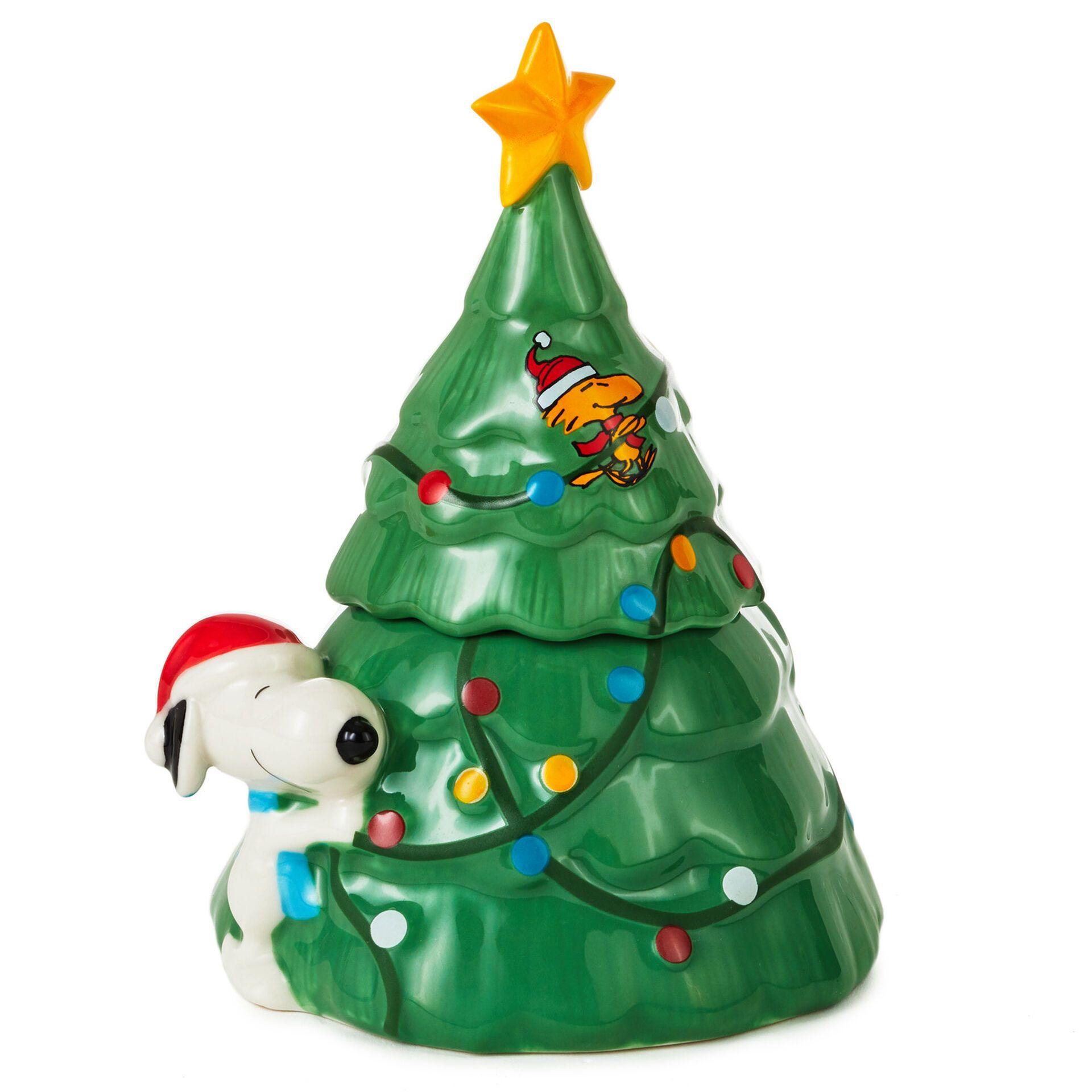 Peanuts® Snoopy With Christmas Tree Stacking Salt & Pepper Shakers, Set of 2