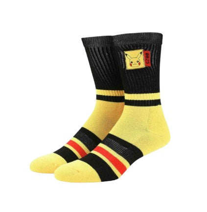 Pokémon Pikachu 0025 Woven Label Crew Socks