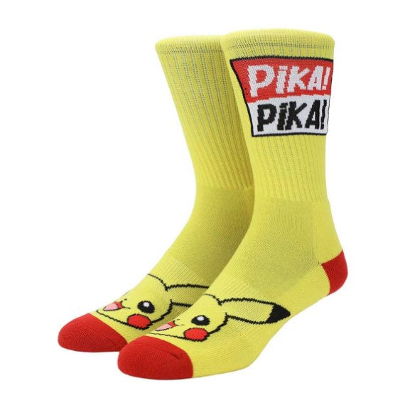 Pokemon Pika Pika Crew Socks