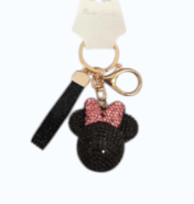 Crystal Keychain Fashion Bow Charm Pink
