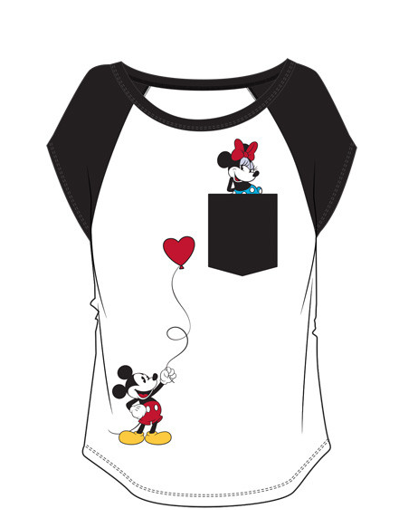 Mickey & Minnie Junior Balloon Pocket Shirt White