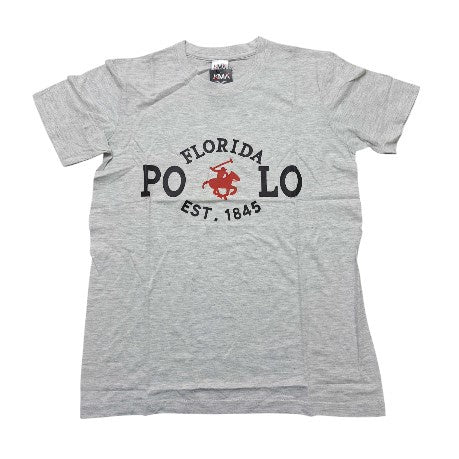 Florida Polo Athletic Grey Print T-Shirts