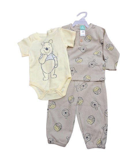 Disney Baby Pooh Taupe Set 3 Pack