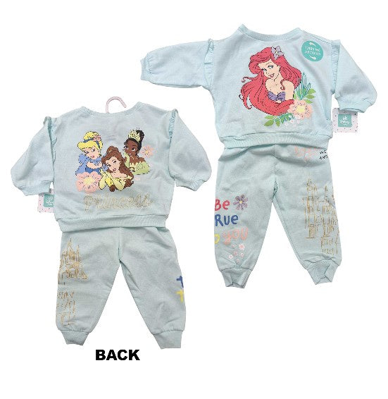 Disney Princess 2 Pc Toddler Fleece Set Mint