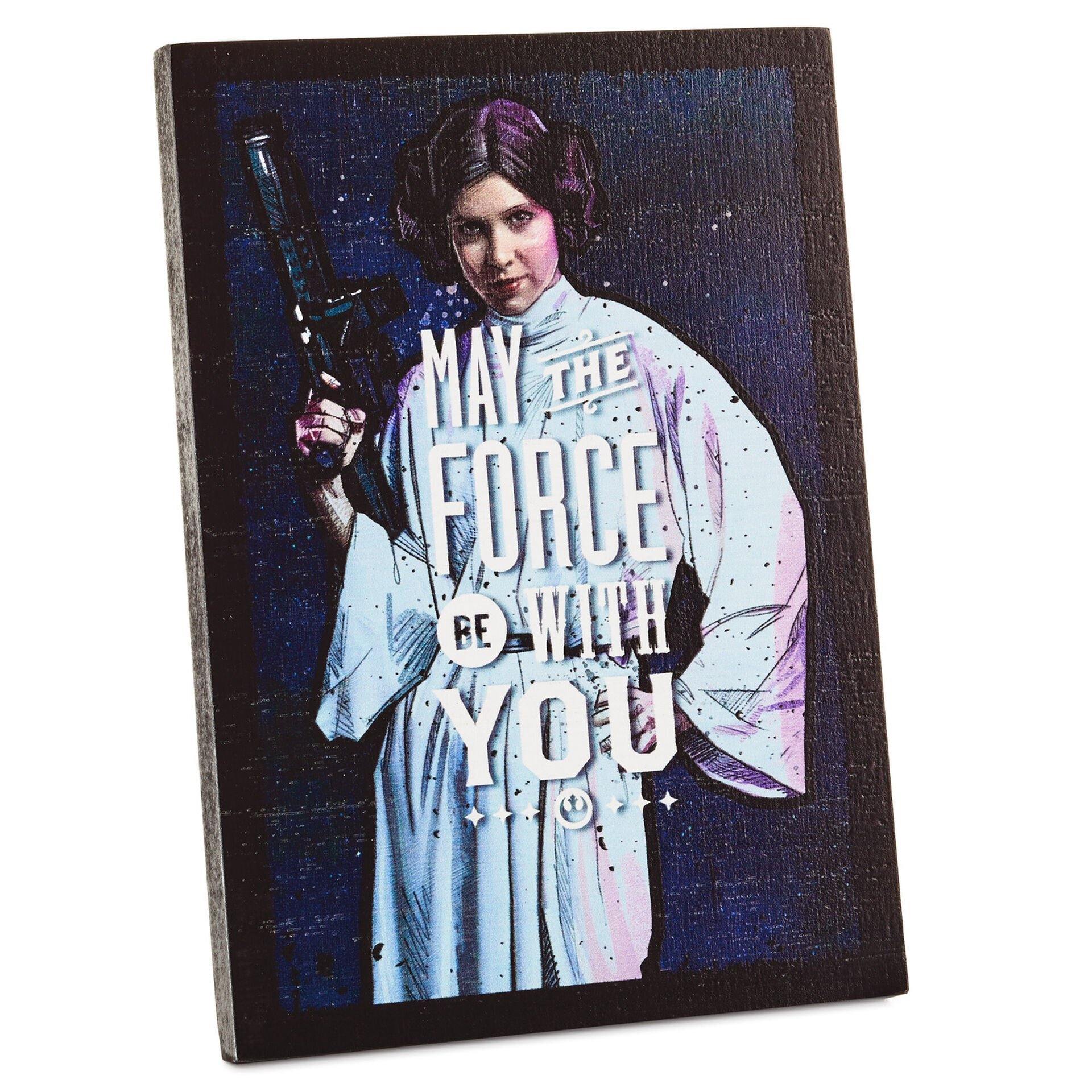 Princess Leia™ Wood Quote Sign, 5x7