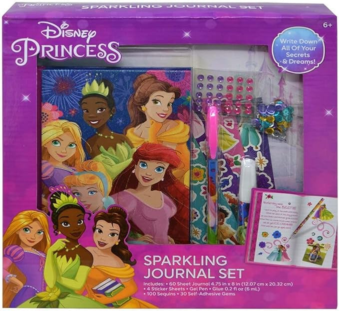 Princess Sparkling Journal Set in Box