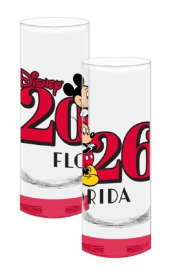2026 Mickey Red 2oz Collection Glass